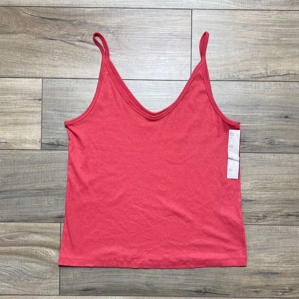 Universal Thread Women's Ribbed Camisole‎ Tank Top Size XXL Pottery Red